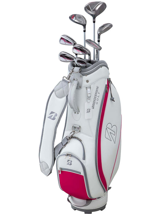 Bridgestone BG-100L Ladies' Set of 8 with Caddy Bag (Pink)